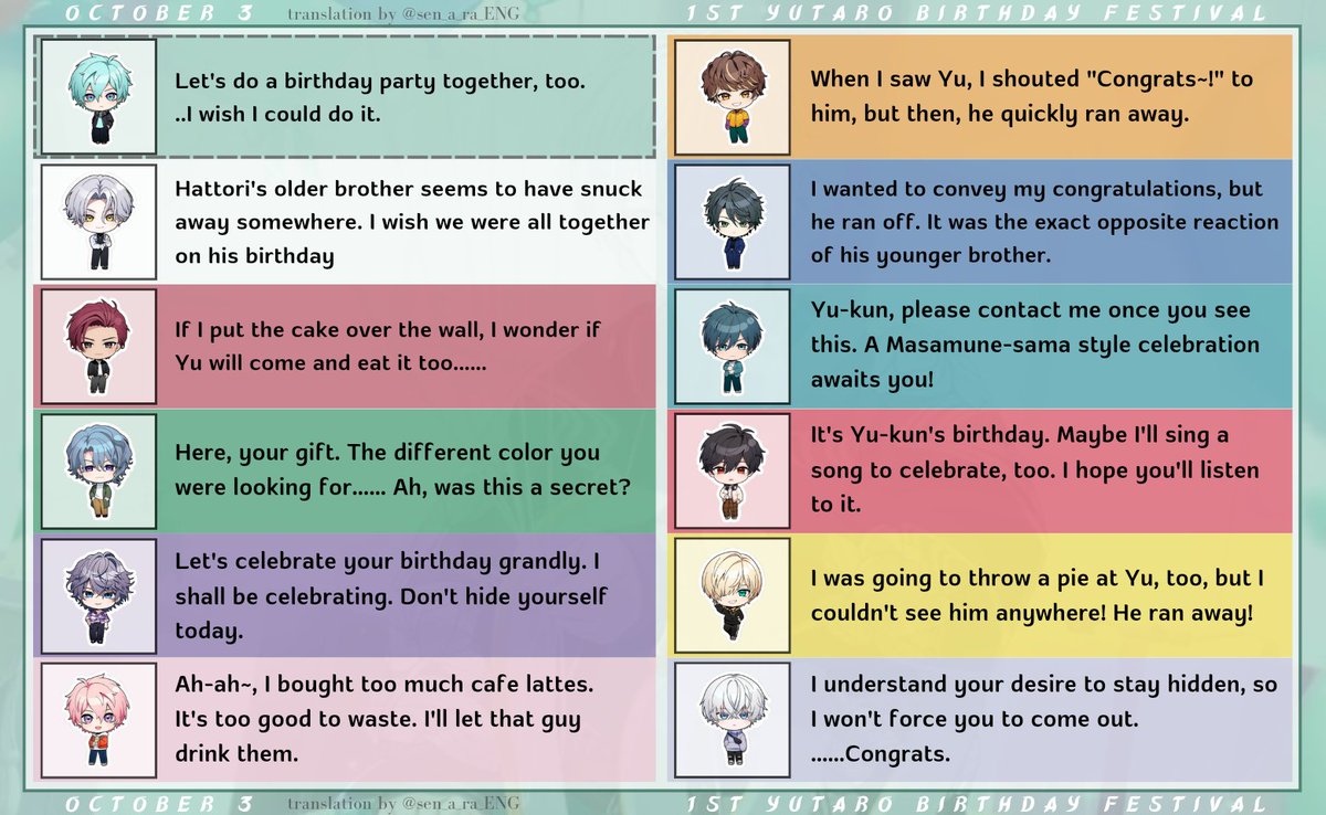 sen_a_ra_ENG's tweet photo. Happy birthday, Yutaro🎮🎂🎉

Here are the translated exclusive birthday homescreen lines of each warlord! #1st佑太郎誕生祭

#SENGOKU_A_LIVE https://t.co/MWJj1TP6BO