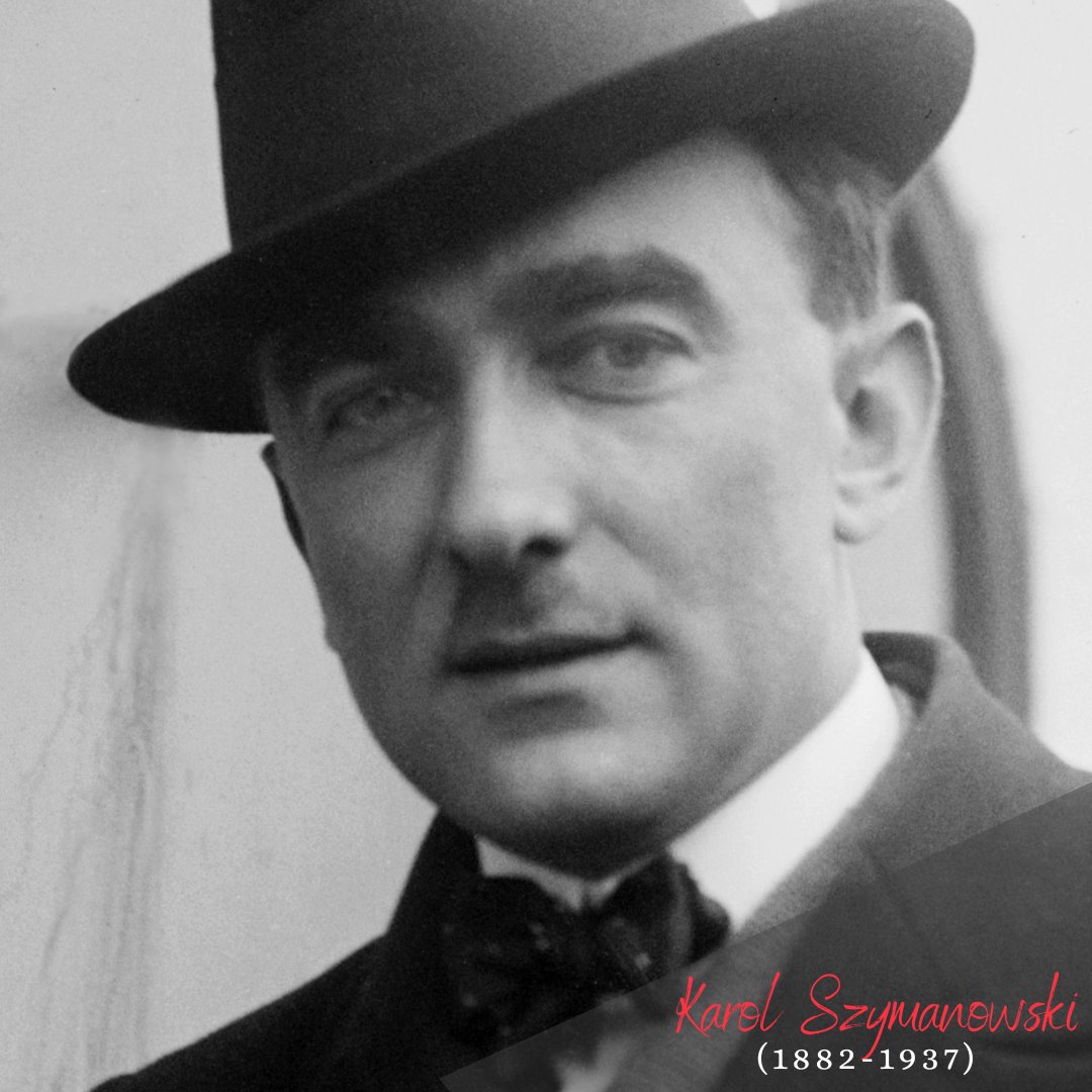 #УгэтыДзень 141-ая гадавіна з дня нараджэння Караля Шыманоўскага, аднаго з найвыбітнейшых польскіх і сусветных  кампазітараў ХХ ст. 
Нарадзіўся 3 кастрычніка 1882 года ў Тымашуўцы, памёр 29 сакавіка 1937 года ў Лазане.