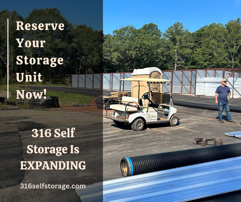 316 Self Storage in Winder is Expanding! bit.ly/3t86R1s #316SelfStorage #WinderGA #storageunits #selfstorage #expanding #climatecontrolledstorage #BarrowCounty