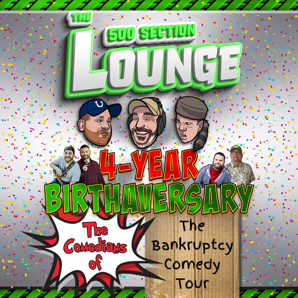 Boiler_Lounge's tweet photo. #NewEpisodeAlert 
It's our 4-year birthaversary!
We have the comedians from "The Bankruptcy Tour" joining us in the #Lounge!
We talk about food, and leisure time, amongst other things!
#grabalisten
https://t.co/VUMS7vH2ph https://t.co/2i6TbWOWlP
