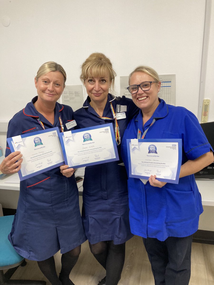 Congratulations over 65 plus years of NHS service between these lovely ladies. Matron Charlie Pawley Specialist Surgery, Sister Diana Iileva Kinmonth and  ANP Claire Porter BPDC. Fabulous trio 💚💚
#veryproudhonanddephon