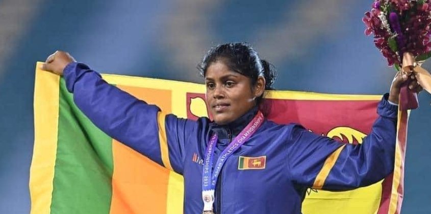 Nadeesha Dilshani achieved a remarkable feat by clinching the Silver medal in the Women’s Javelin event at the 2023 Asian Games in China, achieving a new personal best distance. This achievement marks Sri Lanka’s first medal in the track and field event at the Asian Games in 17