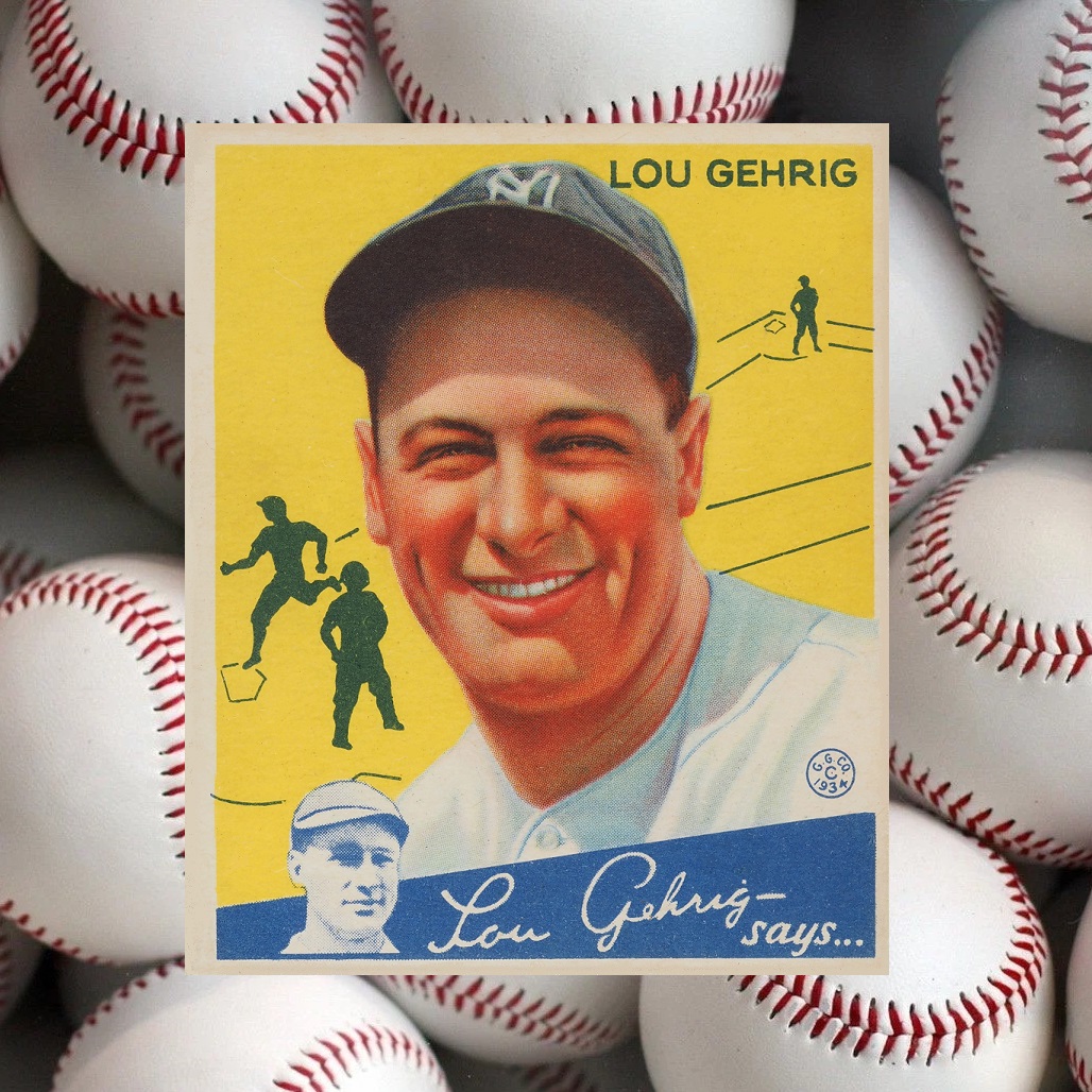 BASEBALL CARDS WANTED! @HakesAuctions wants your #baseballcards! Have a 1934 #Goudey #LouGehrig card you want to sell? Contact the professionals at Hake's today! ⚾ #MLB #baseball #NewYorkYankees #Yankees #baseballcards #baseballcardcollector #sportscards #collector #YankeesFan