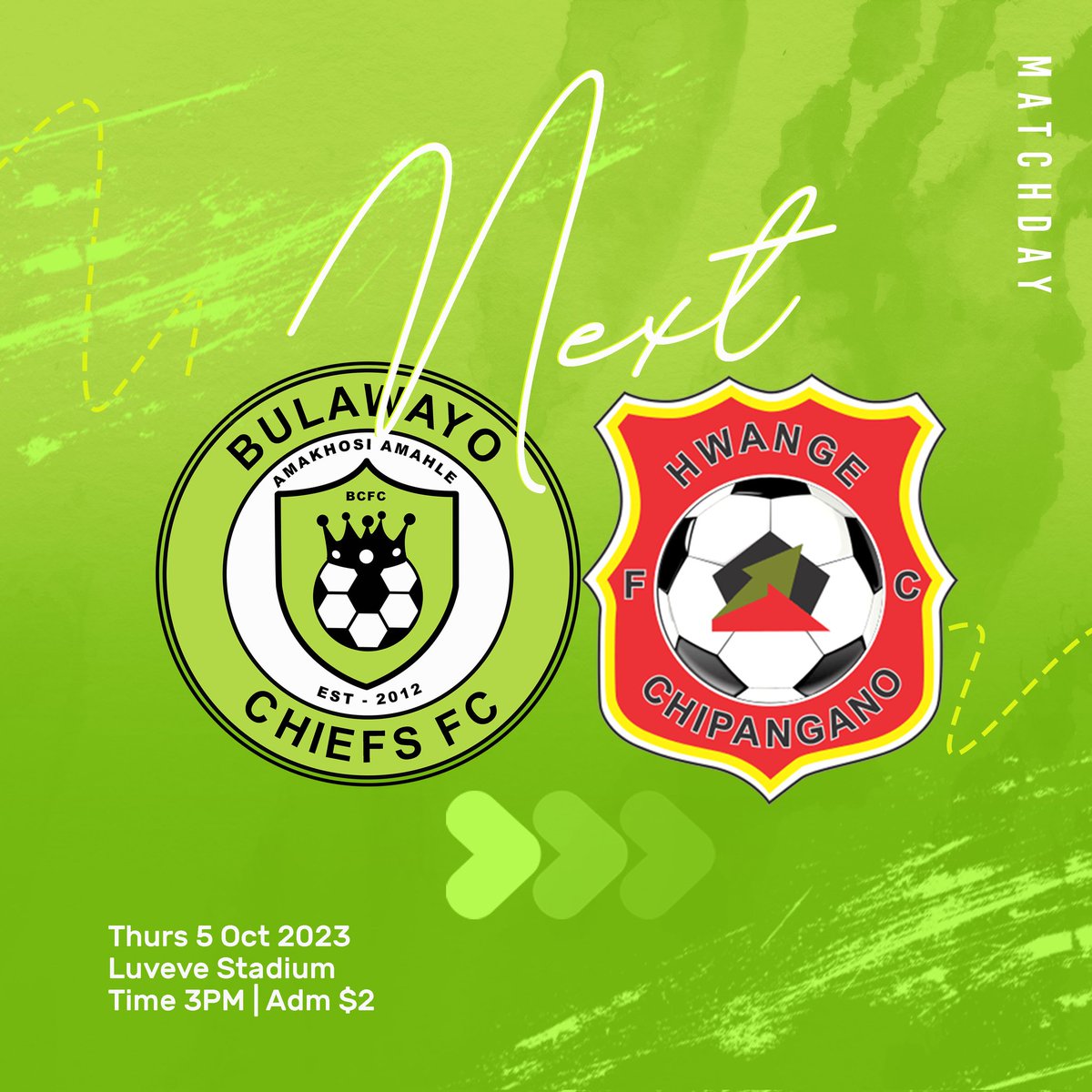 BulawayoChiefs's tweet photo. NEXT MATCH
Those that can escape work tomorrow, lets meet at Luveve and we show you how to Eat The Colliery Boys
#MidweekFixture https://t.co/Qmcxp1bf42