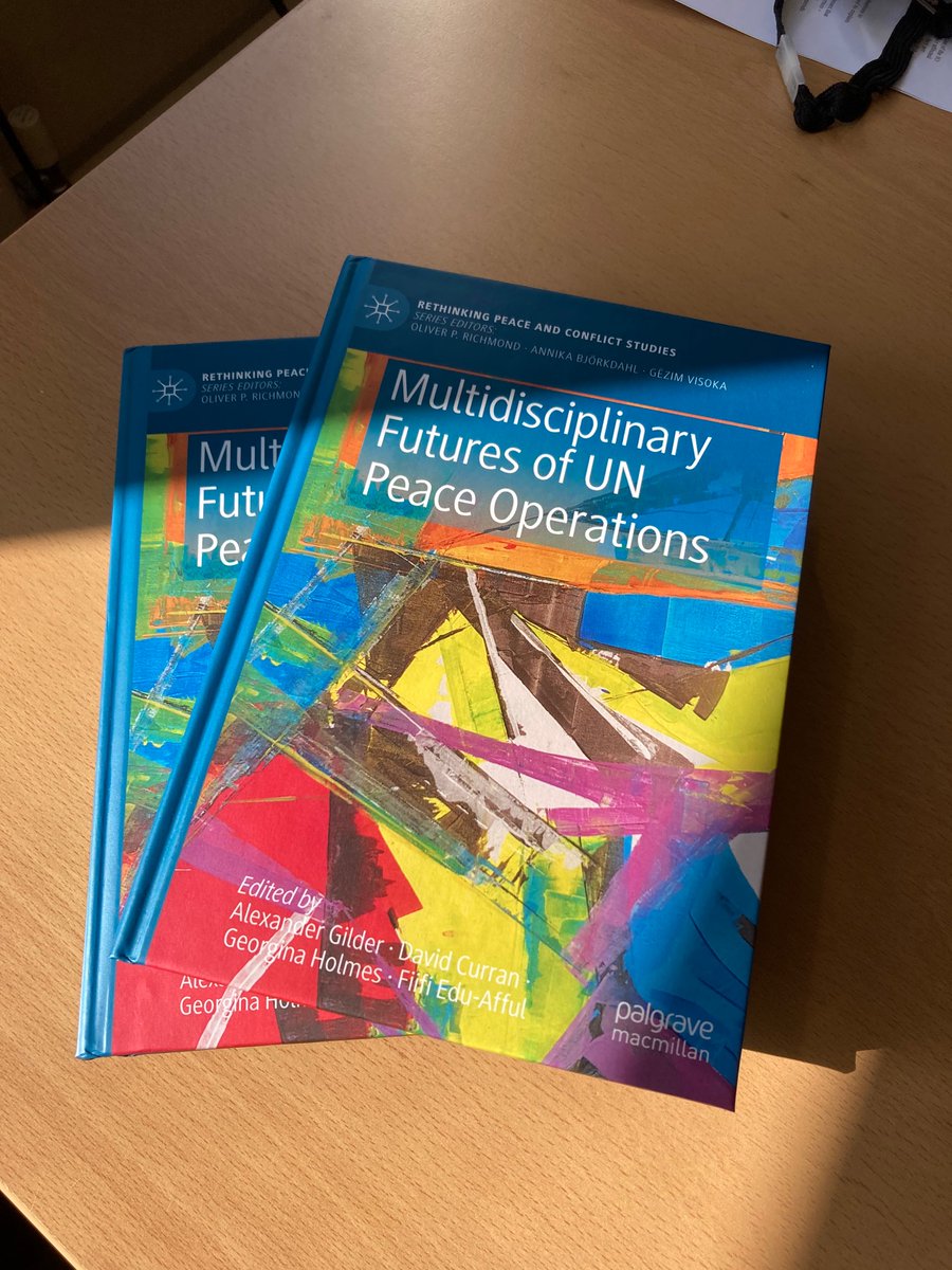 Hard copies of our book arrived at the <a href="/OUPolitics/">POLIS</a> office today #peacekeeping #civilianprotection #UN