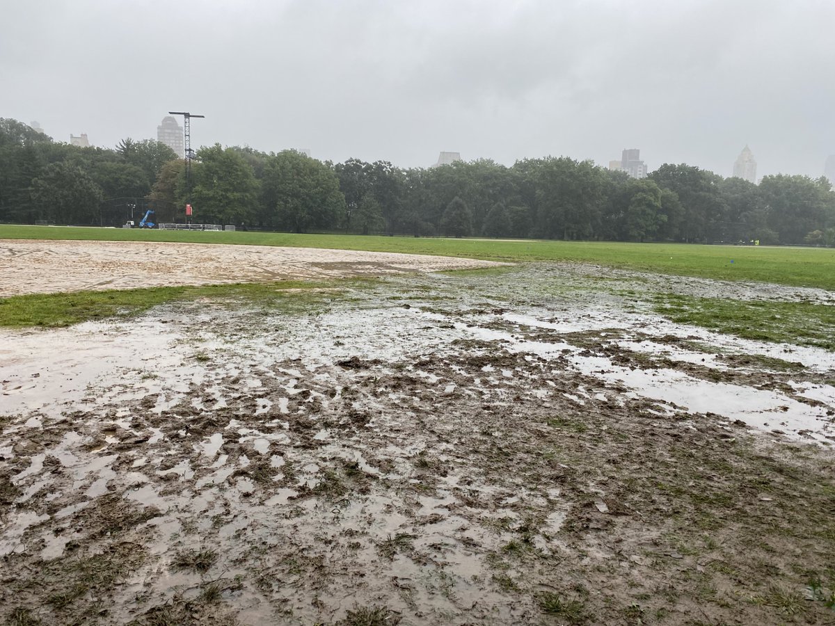 GusSaltonstall's tweet photo. NEW: 12-acres of Central Park's Great Lawn will be closed until at least April 2024 following damage from Global Citizen Festival on Sept. 23 - per Gale Brewer.

"The combination of heavy rain, foot traffic, and machinery used for staging destroyed one-third of the Great Lawn." https://t.co/HVRnyakVr5
