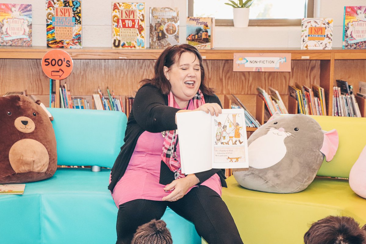 GCSS_GEA's tweet photo. Our district ESOL Coordinator, Michelle Cantrell, stopped by to read to our Pre-K students this morning for Georgia Pre-K week! https://t.co/H0BF9KyWLr