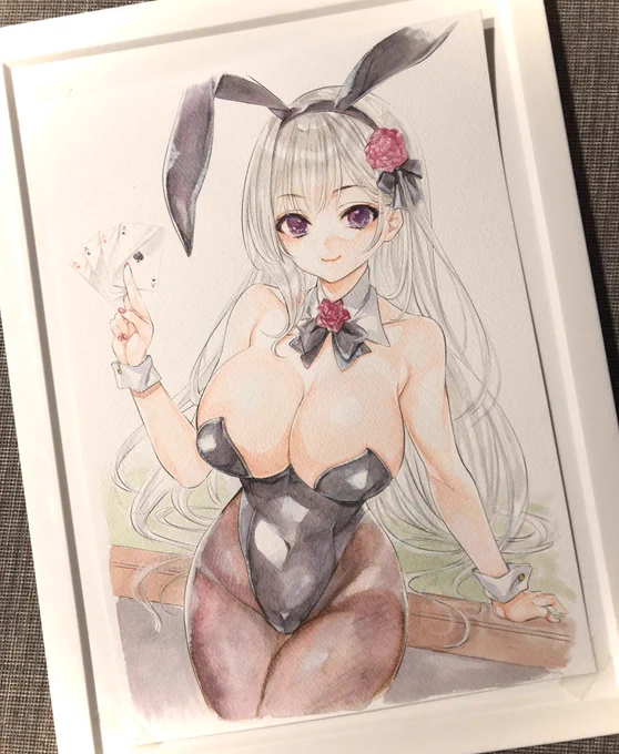 カジノなバニーさん#アナログイラスト 