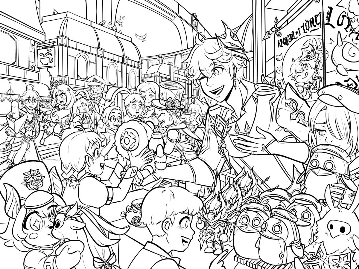 #WIP #Genshin Fontaine and Childe on the brain aaaaaaaaa