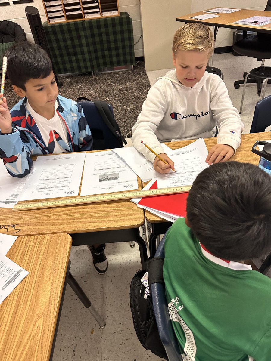 evanseinsteins's tweet photo. Einsteins are using a meter stick to solve real world problems by 
converting meters to centimeters and centimeters to meters applying powers of ten knowledge. #realworldapplication @CherokeeSchools @MRegan0123 @mgrant_2000 @JanetMarotte777 @Beth_Coryell @Hasty_Huskies https://t.co/Wx3yP13Xmv
