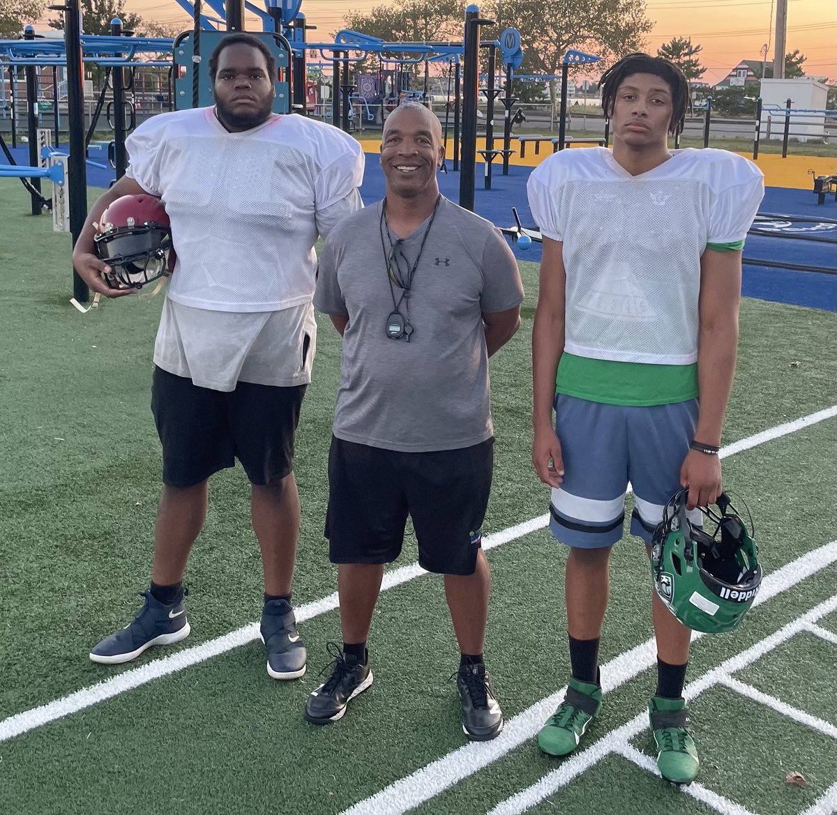 C.A.P.P. Football Academy (@cappfootball) on Twitter photo Players to watch!
<a href="/CAPPFootball/">C.A.P.P. Football Academy</a>
6’8 350 OL - Malcom Porter <a href="/MPorterII/">MKPII</a>
6’6 225 DE/TE - Joseph Pressley @JosephP07984818
<a href="/CoachCalAtCAPP/">Coach Cal</a> (middle) is 6’2!!
Thanks to our sponsors <a href="/jerseymikes/">Jersey Mike's Subs</a> <a href="/JoeLeones/">Joe Leone's</a>
<a href="/mccarthy_report/">The McCarthy Report</a> #collegefootball #footballrecruiting #playerdevelopment Players to watch!
<a href="/CAPPFootball/">C.A.P.P. Football Academy</a>
6’8 350 OL - Malcom Porter <a href="/MPorterII/">MKPII</a>
6’6 225 DE/TE - Joseph Pressley @JosephP07984818
<a href="/CoachCalAtCAPP/">Coach Cal</a> (middle) is 6’2!!
Thanks to our sponsors <a href="/jerseymikes/">Jersey Mike's Subs</a> <a href="/JoeLeones/">Joe Leone's</a>
<a href="/mccarthy_report/">The McCarthy Report</a> #collegefootball #footballrecruiting #playerdevelopment