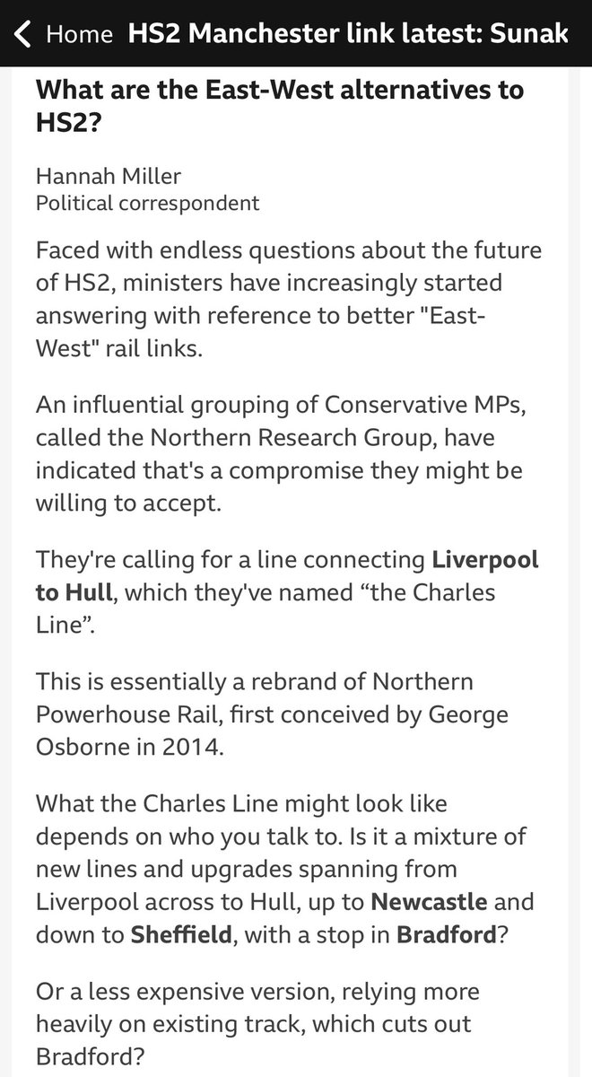 The Charles Line - what a brilliant idea. @BBCNews #EastmeetsWest #rail