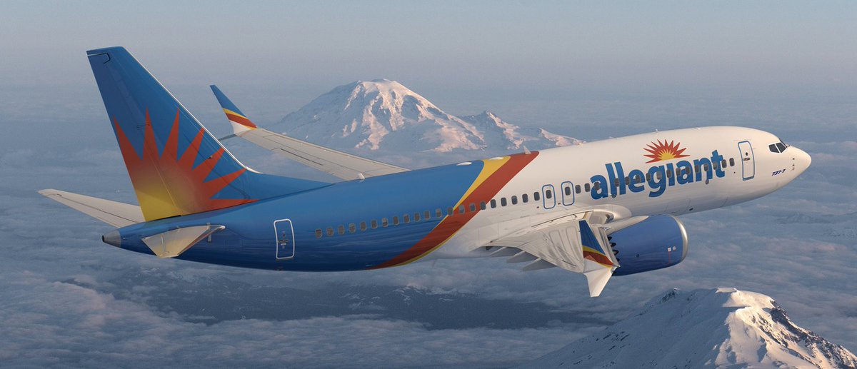 Allegiant Air seems to have ordered more Boeing 737 MAXs. From their new press release, “Allegiant has agreed to purchase up to 130 Boeing 737-7 and 737-8-200 models in a multi-year deal” (firm/options unclear). The previously known order is 100 737 MAXs (50 firm + 50 options).