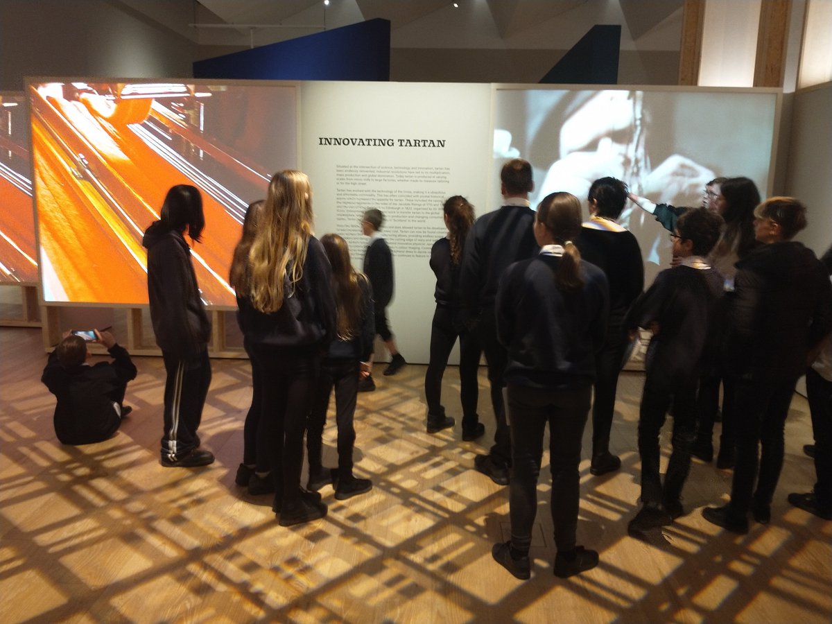 S2 visited the amazing Tartan Exhibition <a href="/VADundee/">V&A Dundee</a> last week. From Jacobite kilts, via Brigadoon to Vivienne Westwood, they even had time for some inspiration sketches for their fashion project back in the classroom - we’re expecting plenty of plaid!