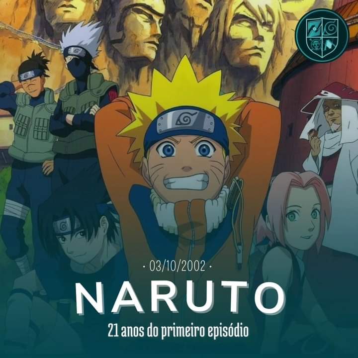 Naruto  Anime completa 21 anos