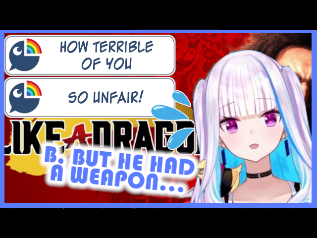 ogbear_wut's tweet image. Chat in an uproar after Lize panics and overreacts HARD during her Yakuza 7 playthrough!

Hope you enjoy it!
youtu.be/d6ebMkou484

#NIJISANJI 
#vtuberensubs