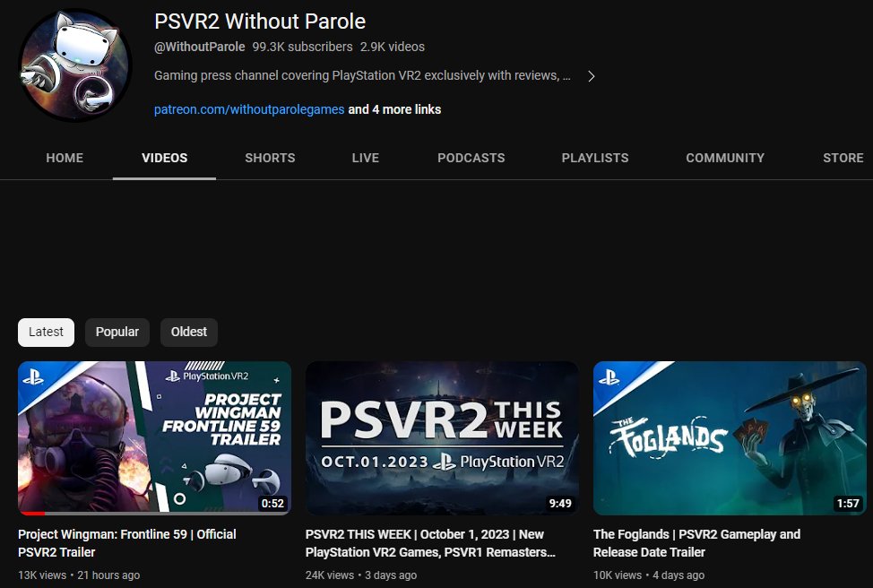 I guess it's a compliment that WithoutParole is using my Youtube thumbnail 😂 #PSVR2 #ProjectWingman
