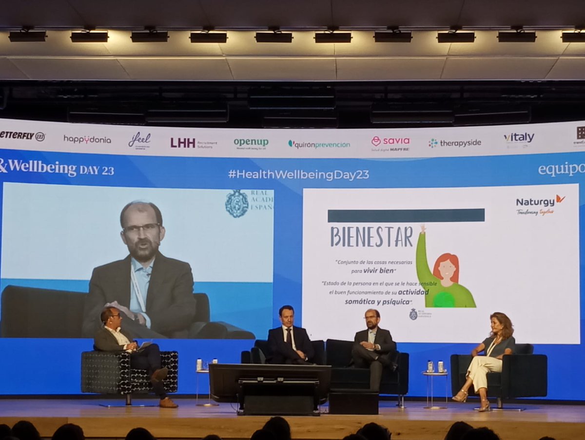 martamuelas's tweet photo. Interesantísima la jornada #HealthWellbeingDay23 profundizando en los Programas de Salud y Bienestar, organizado por @EquiposyTalento 
Las personas en el centro siempre!! 🙋‍♂️🙋‍♀️🎯 https://t.co/hEN2Oa05Cn