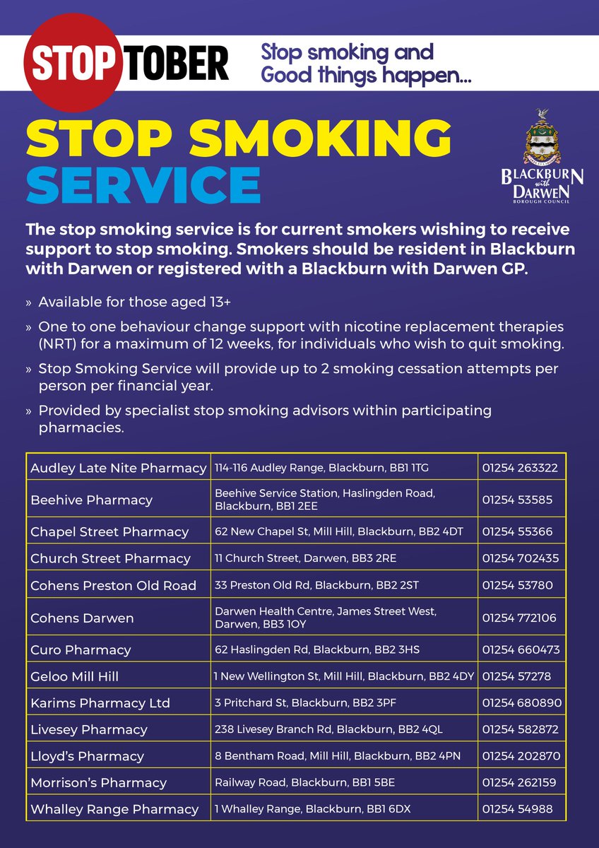 This Stoptober, join the thousands of smokers committing to quitting from October 1st. When you stop smoking good things start to happen. 
There are many benefits to  quitting such as having more energy, feeling healthier, breathing better and having  extra money in your pocket.