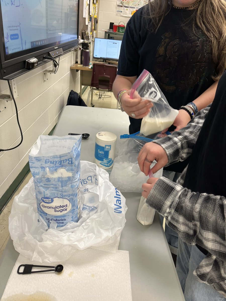 Katie Jamrozy Hamby (@ktjamshamby) on Twitter photo Mrs. Harris and her Earth Science classes are conducting experiments today focused on types of heat transfer by making icecream! 💚💛🍦
#FreezingPointDepression #RaidersRISE #RaidersShowUp #MakeADifference #TeamAmelia <a href="/AmeliaSchools/">Amelia County Schools</a> <a href="/AmeliaCounty_HS/">Amelia County High School</a> Mrs. Harris and her Earth Science classes are conducting experiments today focused on types of heat transfer by making icecream! 💚💛🍦
#FreezingPointDepression #RaidersRISE #RaidersShowUp #MakeADifference #TeamAmelia <a href="/AmeliaSchools/">Amelia County Schools</a> <a href="/AmeliaCounty_HS/">Amelia County High School</a>
