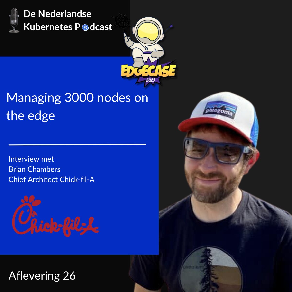 In Aflevering 26 🎙️gaan Jan en Ronald in gesprek met Brian Chambers, Chief Architect bij <a href="/ChickfilA/">Chick-fil-A, Inc.</a>. Brian deelt een supertof verhaal over de geavanceerde #K3s infrastructuur van Chick-fil-A in hun 3000+ vestigingen
🎧Luister via:
eu1.hubs.ly/H05BsR70
#Kubernetes #Edgecase2023