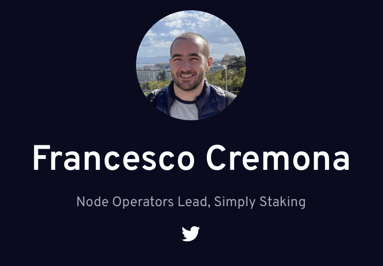 #SmartCon isn't slowing down today! 

Coming up in an hour, <a href="/stakedotlink/">stake.link</a> member-node <a href="/SimplyStaking/">Simply Staking ⚫️🟠</a>'s Node Operator's Lead, <a href="/cremonafran/">Francesco</a>, is live from the Picasso Stage for the panel: "From ZK to OTC: Understanding the Web3 'Infra' Stack"

Tune in at 10:50 AM - 11:20 AM EDT