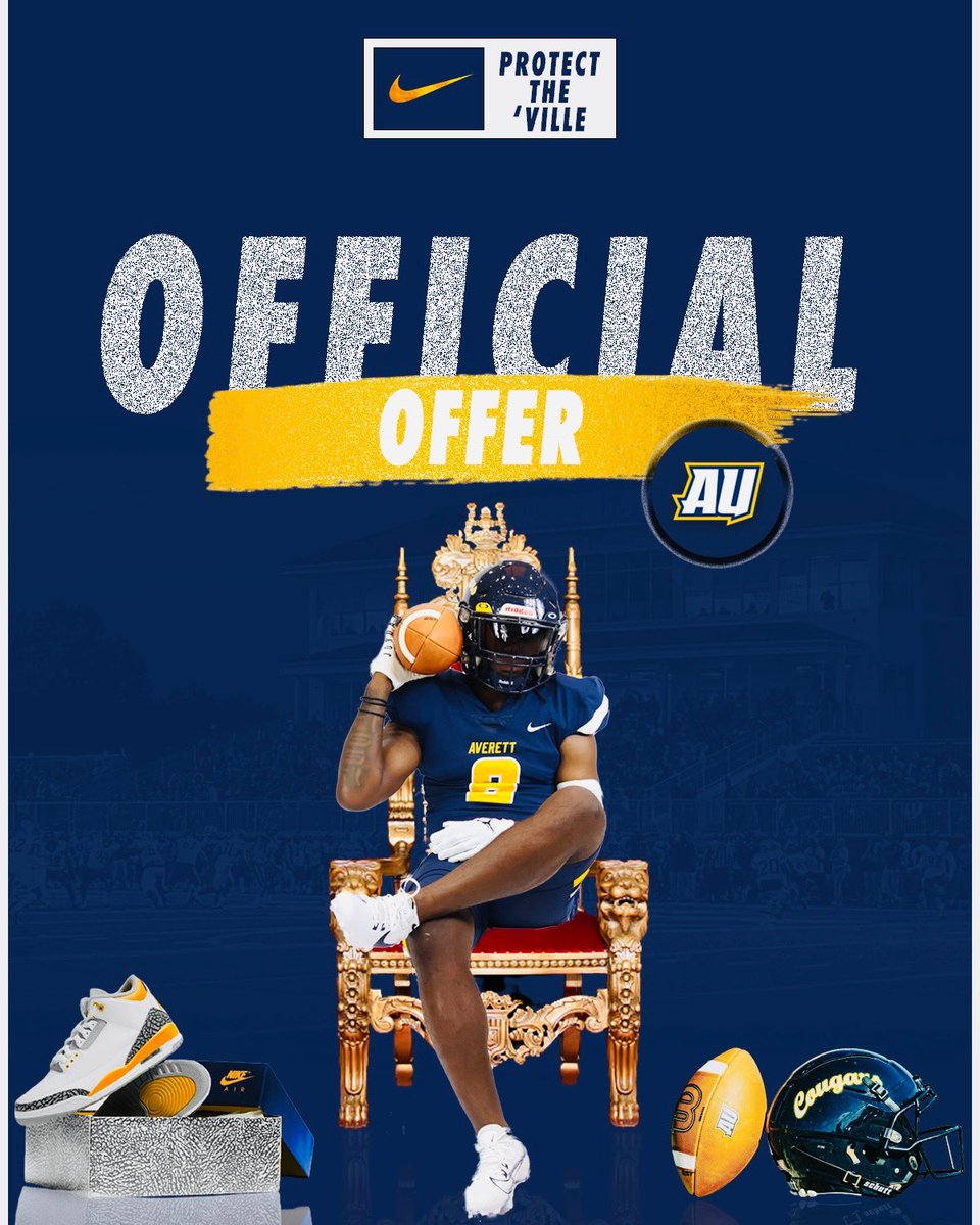 So excited to be reach out yesterday evening @AverettFootball looking forward to a great year with you boys💪🏾💯@ToddCornell12 @HoffAir @ChathamVAFB