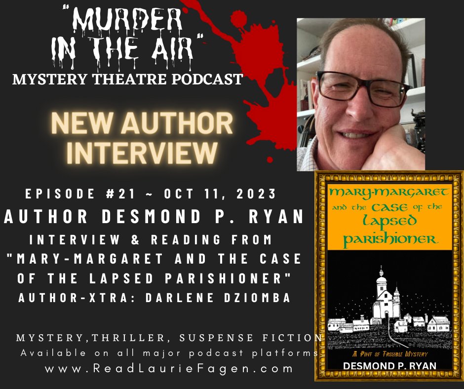 RealDesmondRyan's tweet photo. This is SO much fun! Please join me next Wednesday when you'll get to hear me do  my best Mary-Margaret imitation as I read the first couple of chapters of the book on air!
#CozyMystery #Podcast 
@levelbestbooks @CindyBirchLit @crimewriterscan @SinC_Toronto @MesdamesMayhem https://t.co/Q2spFLCDqh