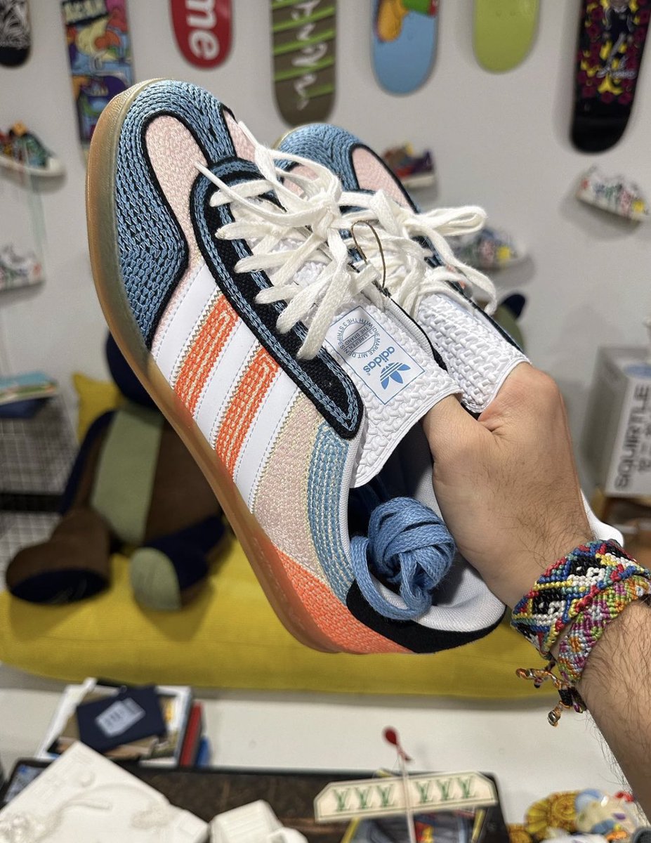 adidas gazelle silver green womens adidas x Sean Wotherspoon Gazelle Indoor "Kaleidoscopic Lens"