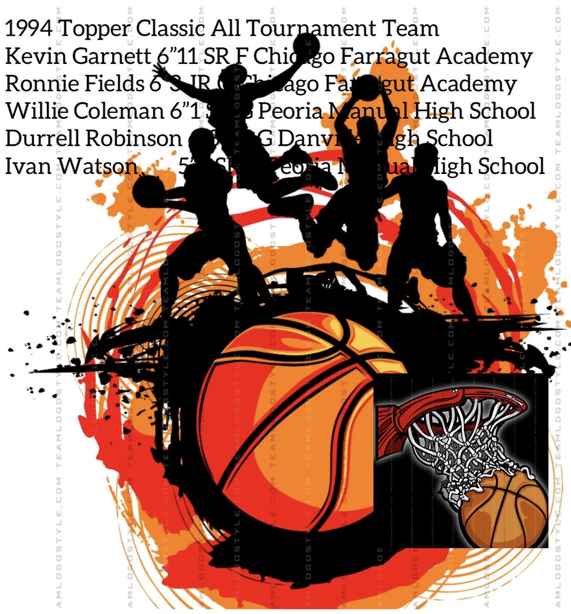 EastEnd15's tweet photo. The best Thanksgiving Tournament in the country in 1994! Chicago Farragut (#1 in USA Today) Peoria Manual (#4in USA Today) Chicago King(#5 in Illinois Class AA) Danville (#11 in Illinois) was a show! Led by ⁦@KevinGarnett5KG⁩ and ⁦@RonnieFields23⁩ #ThrowbackTuesday! https://t.co/AlvLrNvcGf