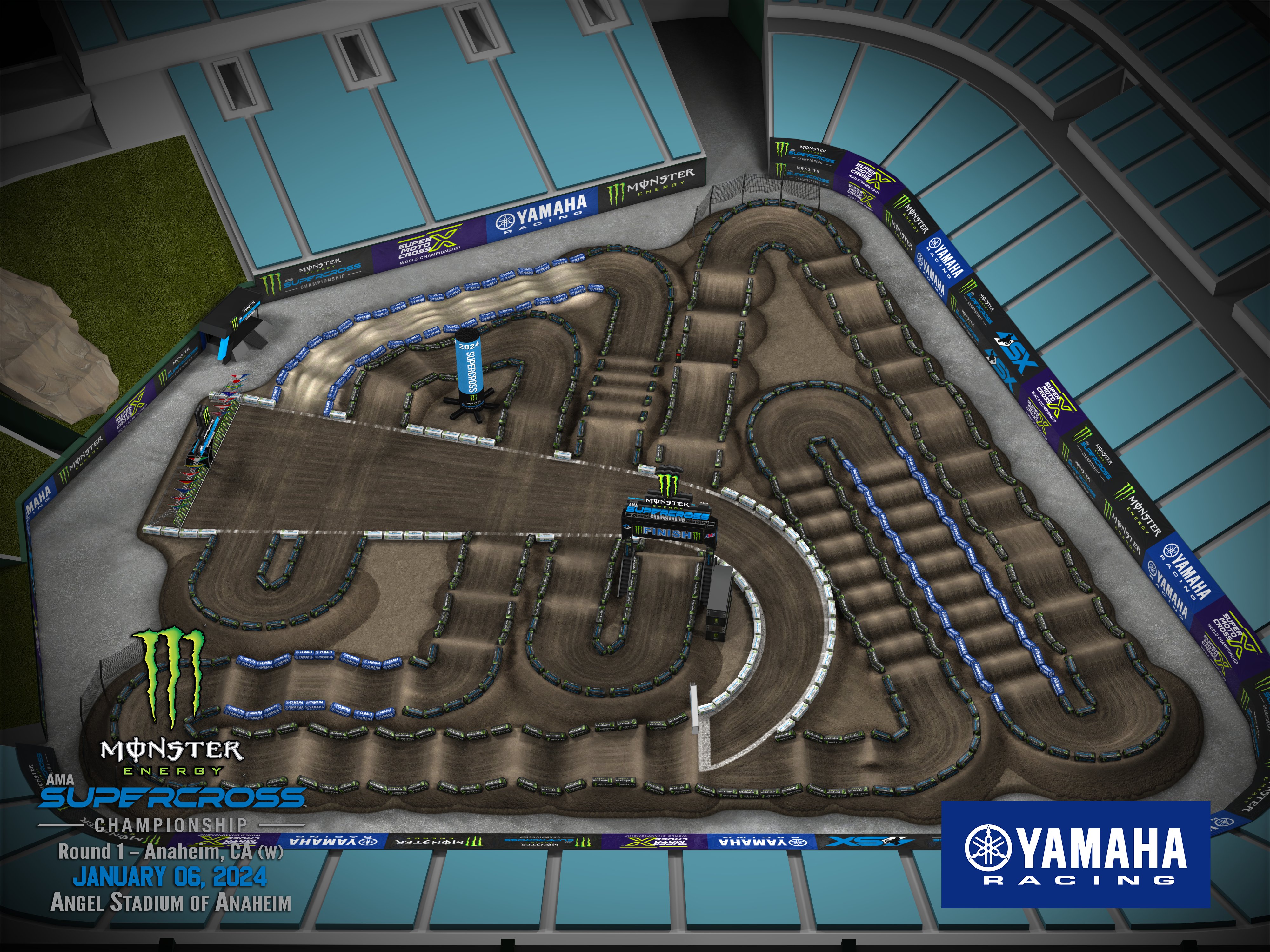 2023 Monster Energy AMA Supercross Track Maps - Racer X