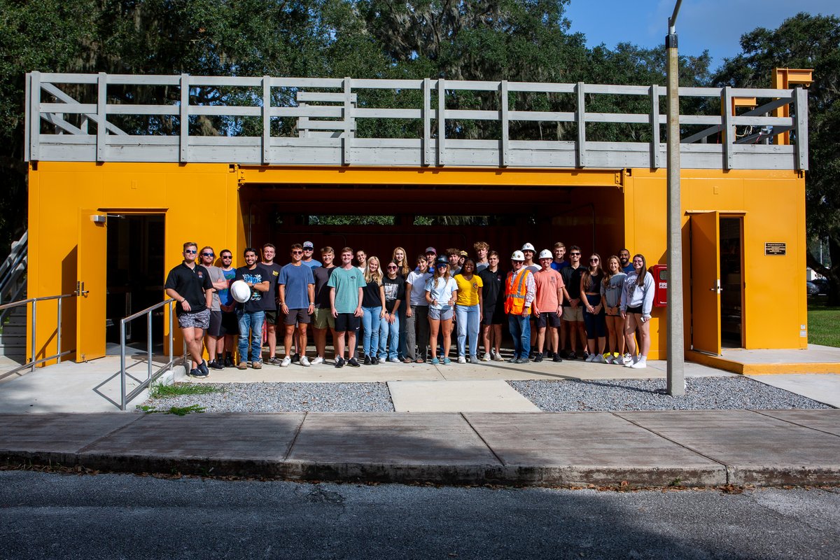 Soaring to new heights! Students from @UFRinkerSchool utilized the safety yard at the TREEO Center yesterday for the Gator Safety Professionals PFAS Rescue Workshop. #RinkerLegacy