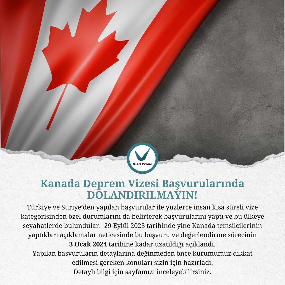 visaprove's tweet photo. Kanada Deprem Vizesi Başvurularında DOLANDIRILMAYIN! #canadavisa #Canada https://t.co/xdpgvNKSW2