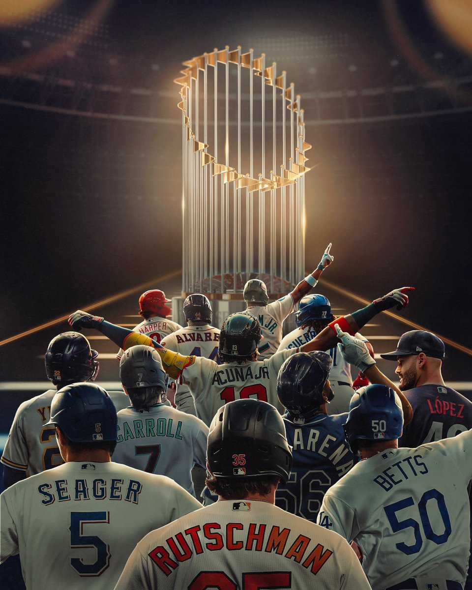 MLB's tweet photo. 12 teams enter.

Only one will leave #WorldSeries champs. 🏆 #Postseason https://t.co/TaCO5r7ors