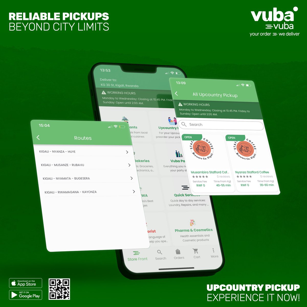 Stafford_Coffee's tweet photo. 🎊Exciting News!🎊

☕ We're thrilled to announce our new partnership with @vubavubarw, your trusted home delivery service. Now, you can enjoy our delicious coffee or any other order of your choice from the comfort of your home! https://t.co/wAG1aKpJmu