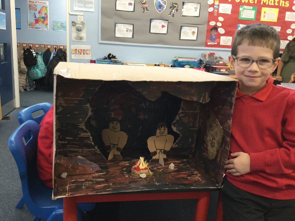 LRyott's tweet photo. Look at the Stone Age home learning from class 8. I can’t wait to see some more!@RedscopeSchool https://t.co/86iJcaEcFU