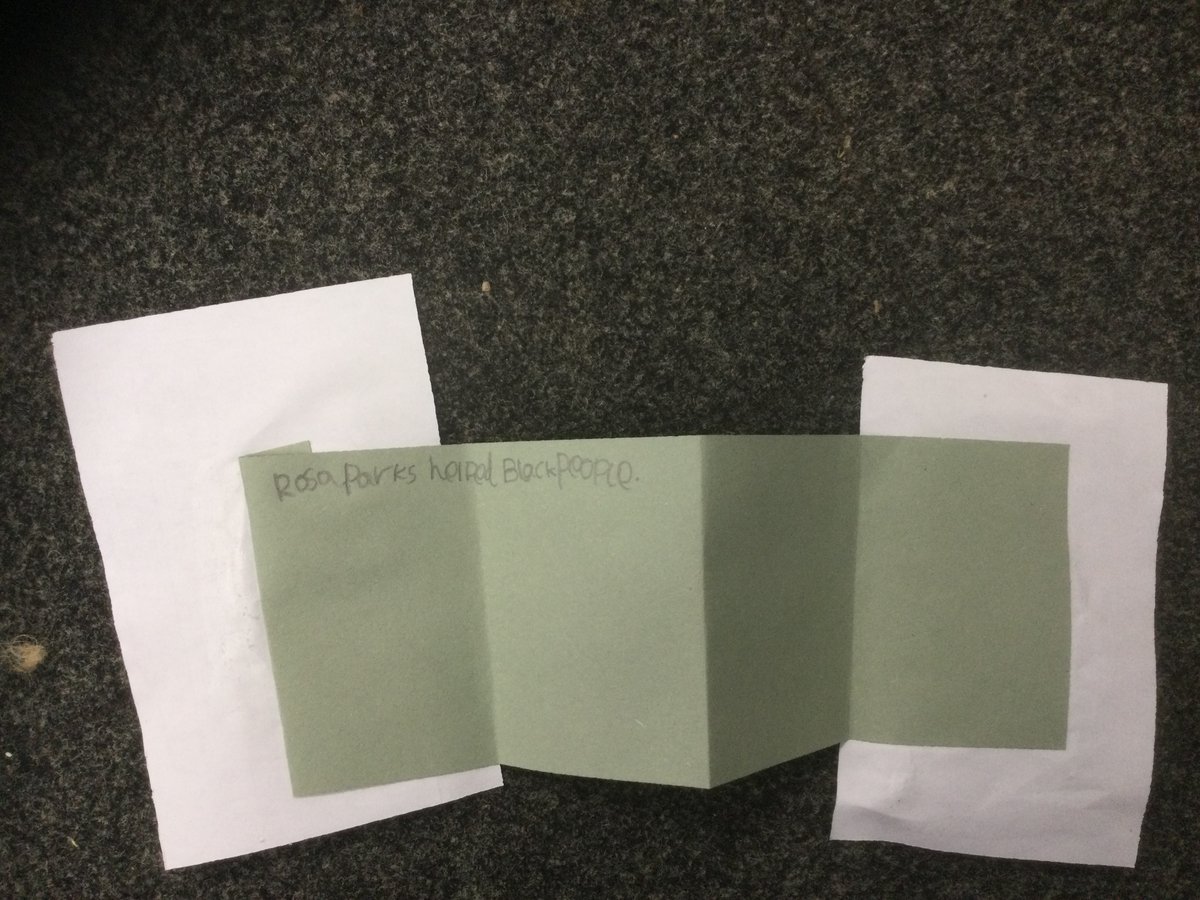 KS1PA's tweet photo. This month is Black History Month and in Ash Class this week, we have been learning about Rosa Parks. The children made a zig zag bus booklet which included a fact about Rosa Parks and why she is an inspirational person today. 🚐😃 https://t.co/grCHFGqXrr