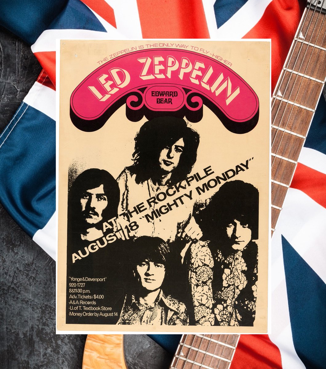 SOLD FOR $13,421! #LedZeppelinFans, did you see what this 1969 @ledzeppelin concert poster for a #Toronto #Canada show sold for at @HakesAuctions? Contact Hake's to sell your #concertposters! 🇨🇦 #LedZeppelin #Ontario #BritishRock #TRPS #TheRockPosterSociety #collector