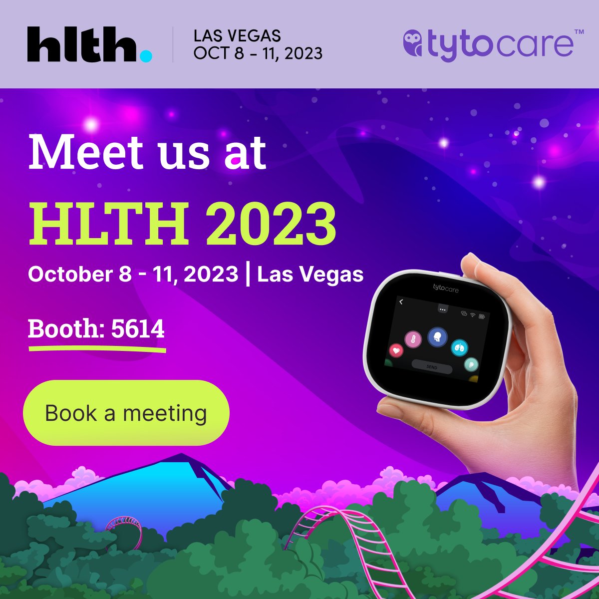 #HLTH2023 in Las Vegas is coming up next week! Will you be there? What are you most looking forward to? 

We're excited to see so many of you in person and talk about our favorite topic -  the #HomeSmartClinic! See you in Vegas! 

#healthcareconference