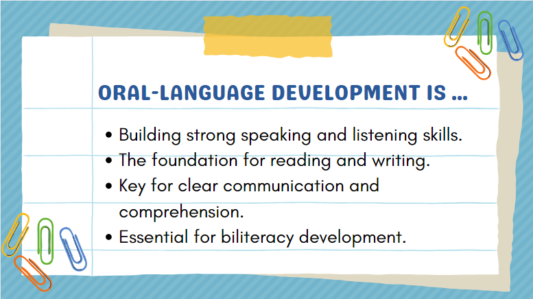 mruiz1Klein's tweet photo. 🗣️ #OralLanguageDevelopment is all about honing your speaking and listening skills. It's the bridge to reading, writing, and effective communication. https://t.co/wCYylMs33v