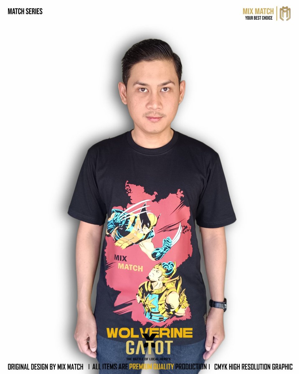 MIXMATCH_ART's tweet photo. WOLVERINE X GATOT
T-shirt/Kaos Distro/Kaos Keren
Stock available for sale β¨
#MixMatchOfficial
#YourBestChoice!
#distro
#kaosdistro
#kaosdistrokeren
#kaoskeren
#kaospremium
#kaosinspiratif
#fashion
#anakmudakeren
#distrojogja
#distrobandung
#distrosemarang
#distrojakarta https://t.co/sWltYkN8DE