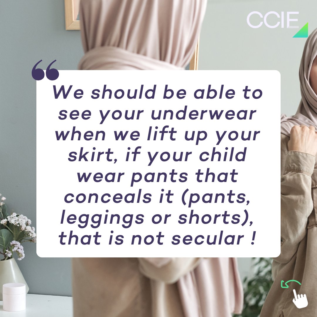 And here's a new gem by a principal in France after the ban on abayas. This quote will leave you speechless.

Do you know any others? Let us know in the comments.

Support students' rights in their fight against #SchoolBullying. Support CCIE's work, share, join (link in bio).