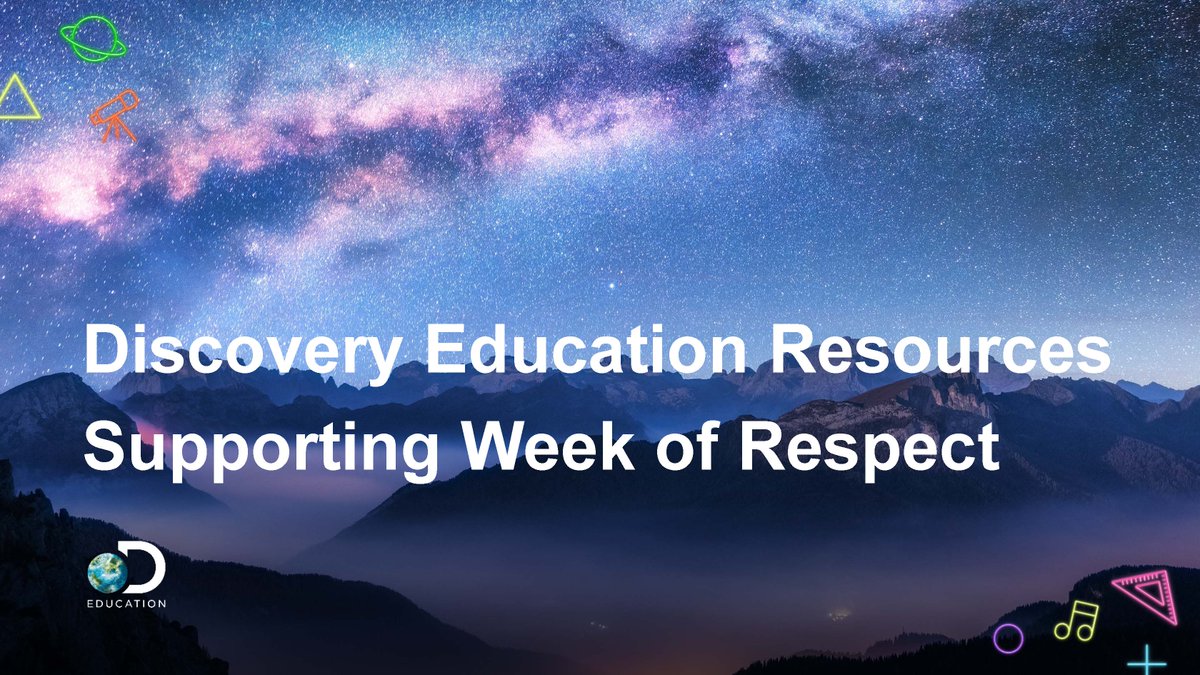 NvstateED's tweet photo. Discovery Education has some great resources for Week of Respect to help teachers and students celebrate respect and community building in the classroom at https://t.co/qNScyJq9t2. @DiscoveryEdJenn #NVWeekofRespect https://t.co/uMdVA9Shy1