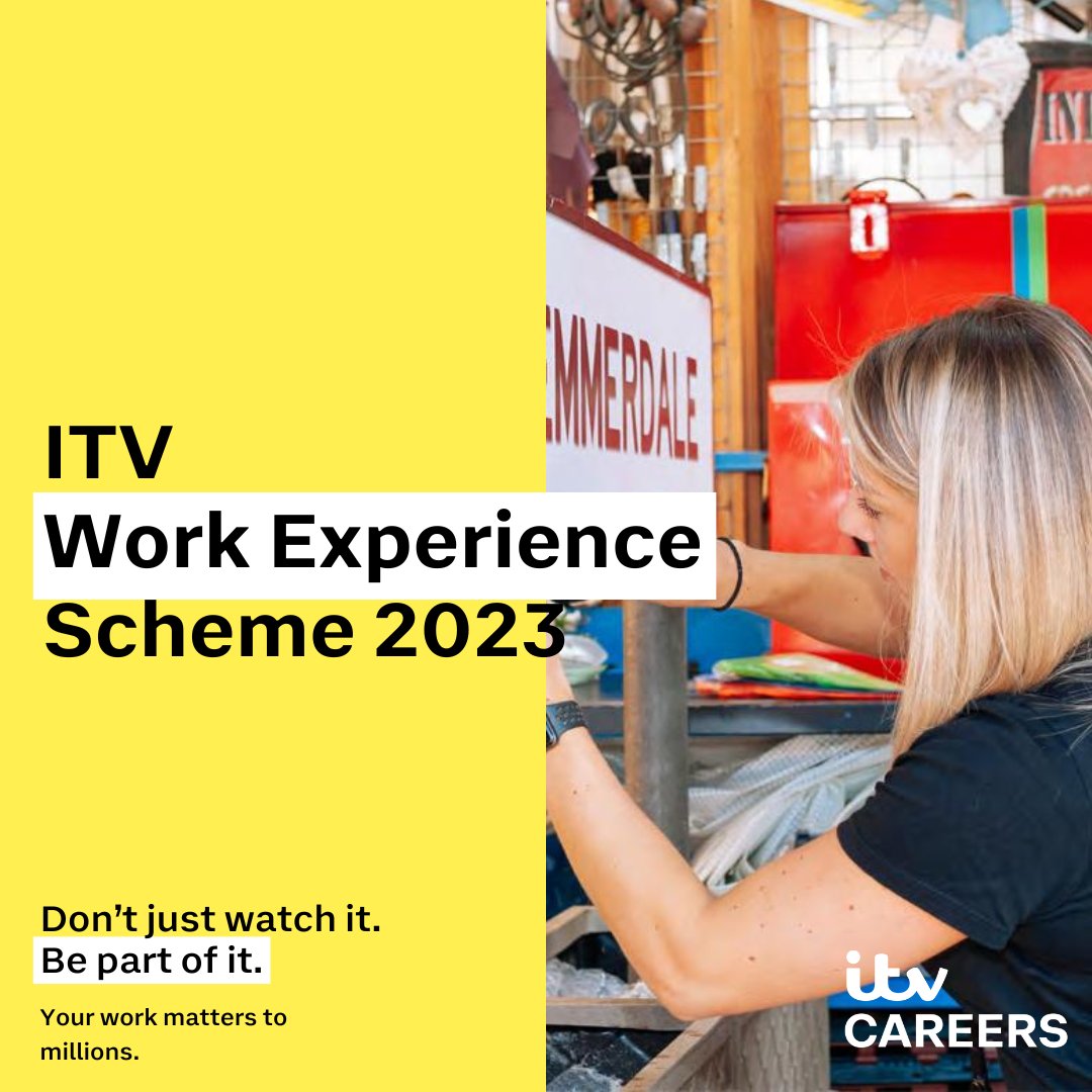 Exciting Work Experience Opportunity at ITV!   Are you passionate about the world of television and media? ITV is offering an incredible work experience opportunity where you will get the chance to work behind the scenes in our corporate offices.   What's in it for you?