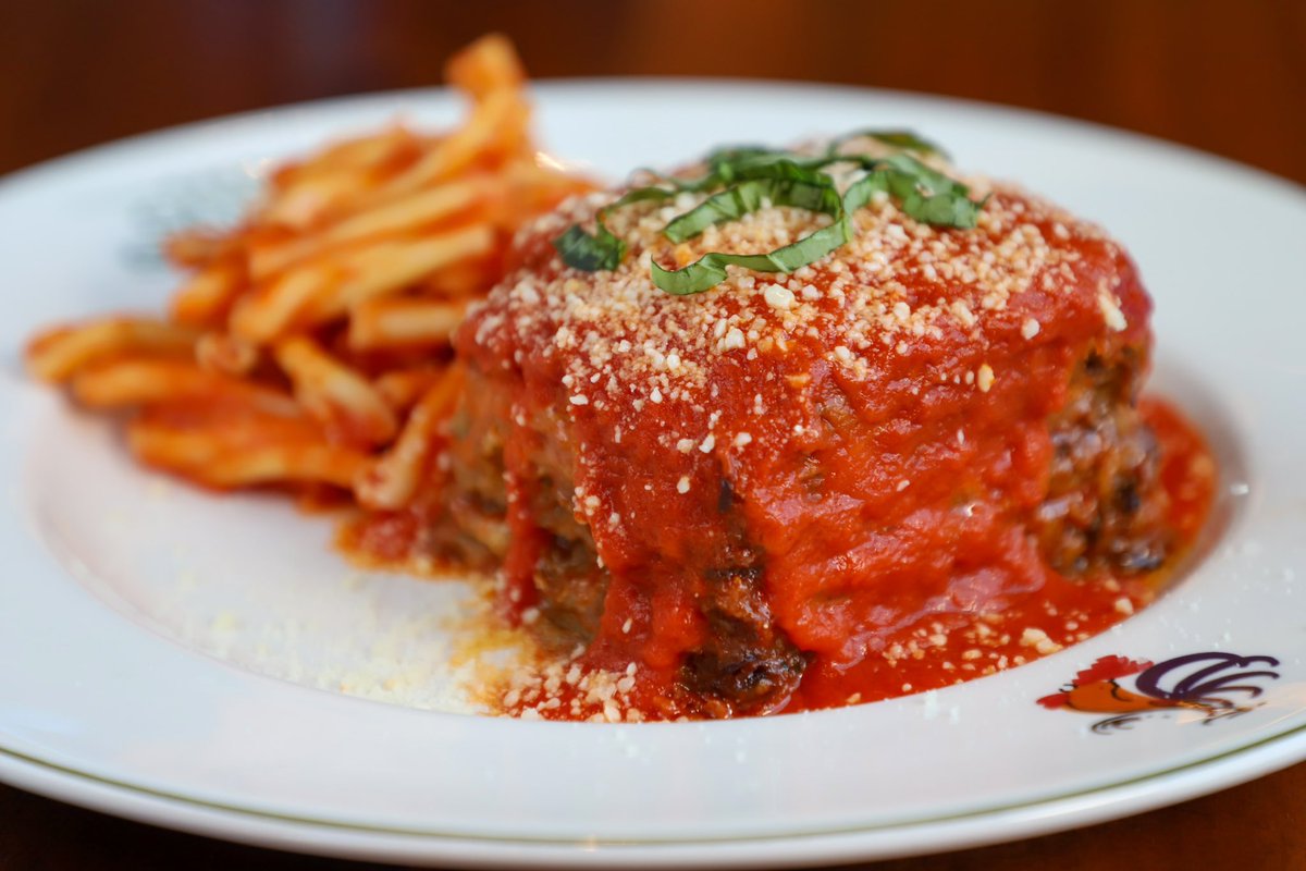Melanzane, or eggplant, is a staple of Southern Italian cuisine. Our dish includes baked eggplant terrine layered with Grana Padano and Pecorino Romano cheeses, served with imported Sicilian casarecce pasta, with our delicious tomato sauce.

Reservations: casasantostefano.com