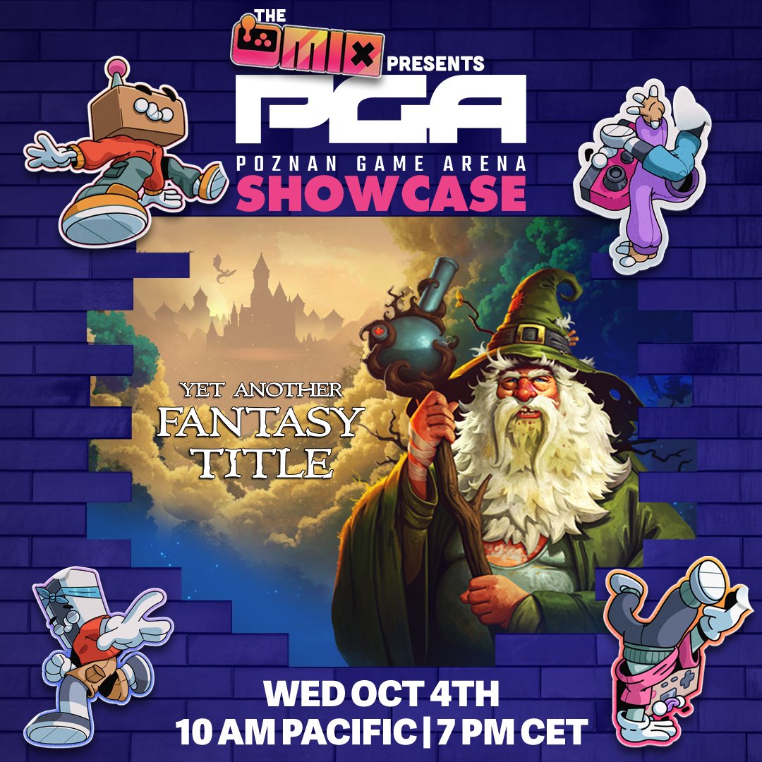 Yet Another Fanstasy Title will be a part of The MIX <a href="/PoznanGameArena/">Poznań Game Arena</a> Online Showcase! 

The event will take place on Wednesday, October 4th, at 7 PM CEST. 

<a href="/indieexchange/">Media Indie Exchange</a>
#GameDev #IndieDev #IndieGame #PGA