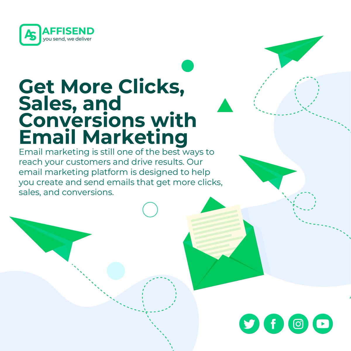 Email Marketing can boost your business and get you more sales.

Visit affisend.com to get started today.