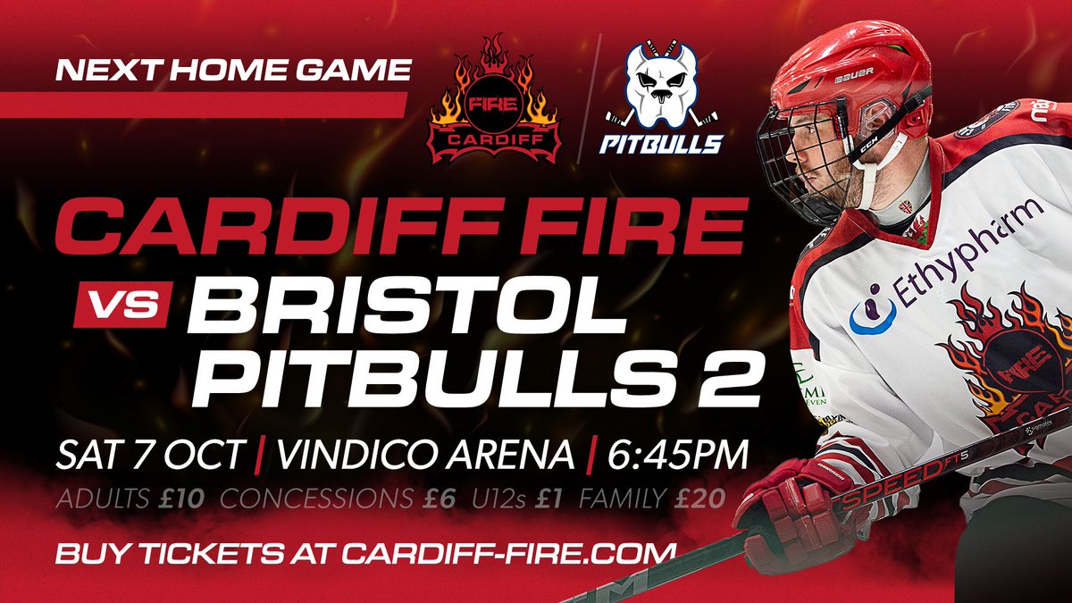 ✨🎟️ 𝗪𝗜𝗡 𝗔 𝗣𝗔𝗜𝗥 𝗢𝗙 𝗧𝗜𝗖𝗞𝗘𝗧𝗦 🎟️✨

𝗥𝗲𝘁𝘄𝗲𝗲𝘁 and 𝗟𝗶𝗸𝗲 this post for your chance to win 2️⃣ tickets to this Saturday's home game at Vindico Arena in Cardiff Bay 🔥

Closes Friday at 1pm. T&amp;Cs below. Good luck 🤞

Buy tickets at cardiff-fire.com