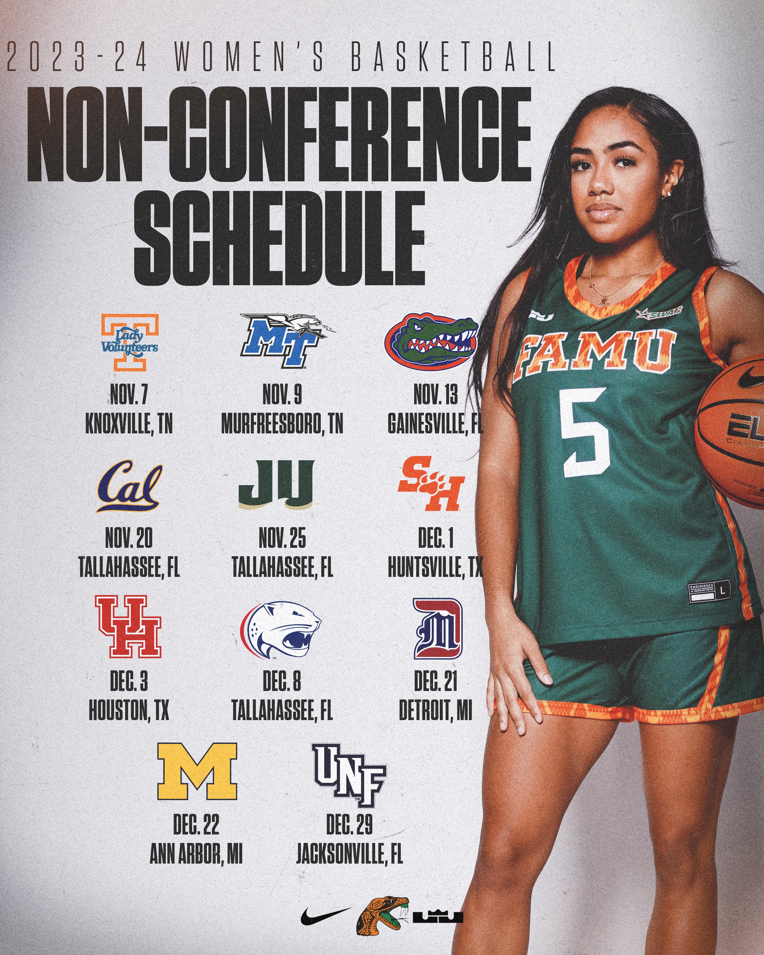 Florida A&M Women's Basketball 🏀 on X: Rattlers announce the 2023-24  women's basketball schedule. 📰  #FAMU, #Rattlers