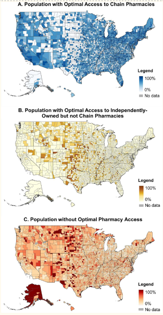 Center for Pharmaceutical Policy and Prescribing (@pittcp3) on Twitter photo Pharmacy accessibility is key for #pharmacoequity, yet 🆕analysis shows 59 million people in🇺🇸in don't have optimal pharmacy access.
✍️<a href="/Health_Affairs/">Health Affairs</a> Scholar:
ncbi.nlm.nih.gov/pmc/articles/P…
Co-authors include <a href="/LBerenbrok/">Lucas Berenbrok</a> (CP3), <a href="/NimishPatel_ID/">Nimish Patel</a>, & former CP3 <a href="/Serena_JG/">SerenaJGuo</a> & <a href="/ihdezdelso/">Inmaculada (Inma) Hernández</a> Pharmacy accessibility is key for #pharmacoequity, yet 🆕analysis shows 59 million people in🇺🇸in don't have optimal pharmacy access.
✍️<a href="/Health_Affairs/">Health Affairs</a> Scholar:
ncbi.nlm.nih.gov/pmc/articles/P…
Co-authors include <a href="/LBerenbrok/">Lucas Berenbrok</a> (CP3), <a href="/NimishPatel_ID/">Nimish Patel</a>, & former CP3 <a href="/Serena_JG/">SerenaJGuo</a> & <a href="/ihdezdelso/">Inmaculada (Inma) Hernández</a>